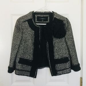 Ann Taylor Black and White Blazer